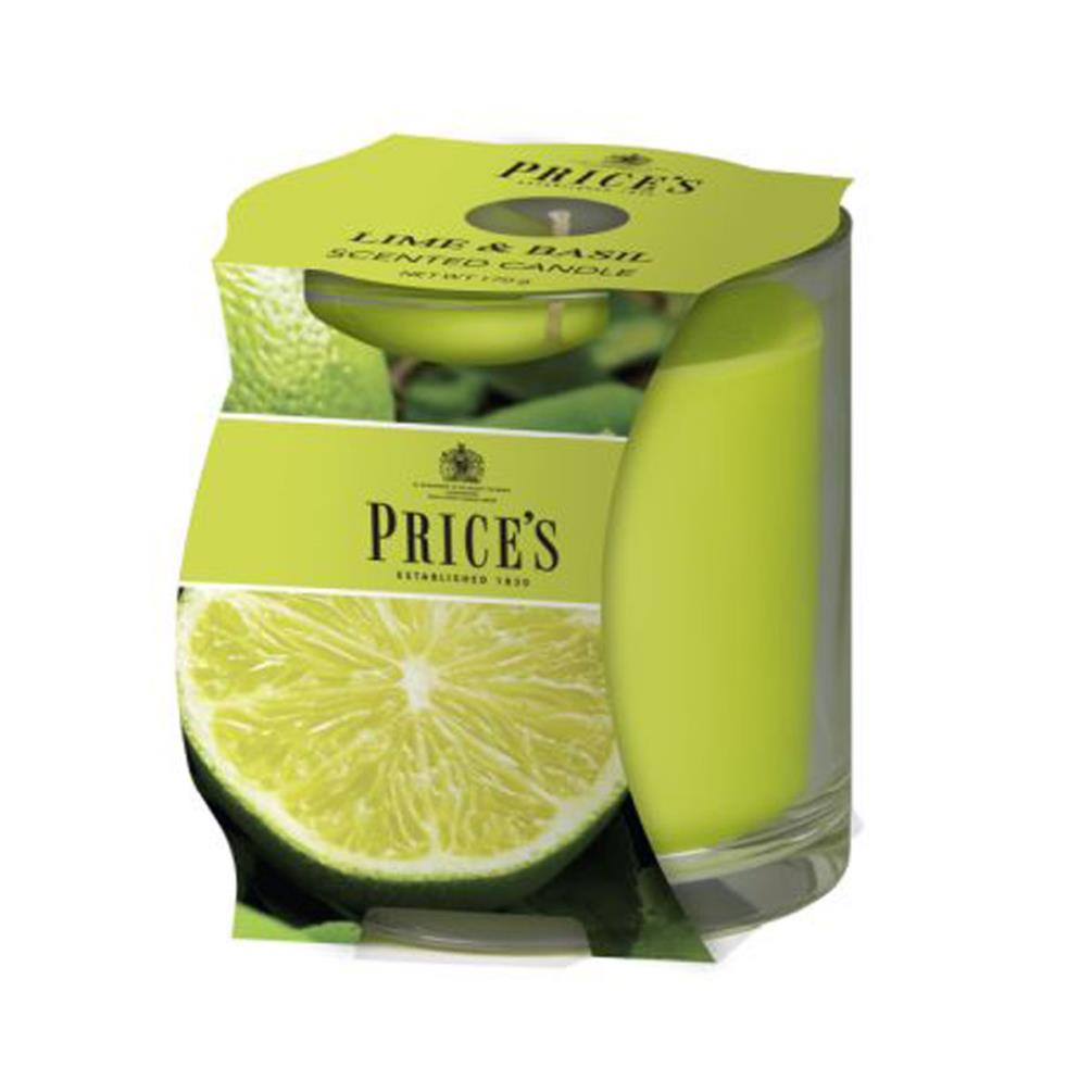 Price's Lime & Basil Cluster Jar Candle Extra Image 1